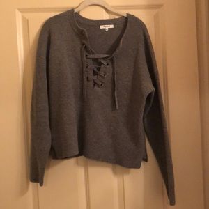 Madewell Laceup Sweater